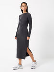 Crew Neck High-Neck Mock Neck Long Sleeves Above the Knee Dress