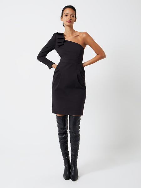 Sophisticated Pencil-Skirt Asymmetric Bodycon Dress