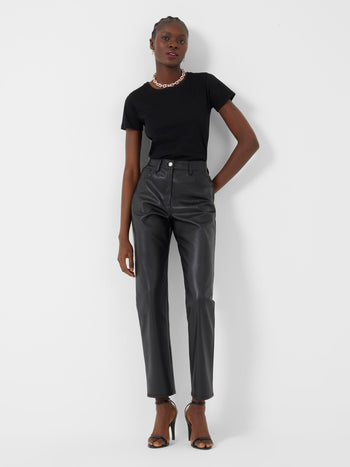 FAUX LEATHER PANTS - Black | ZARA United States