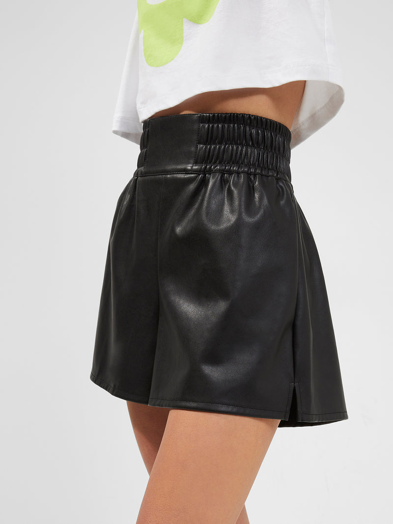 The Karina High Waist Faux Leather Shorts