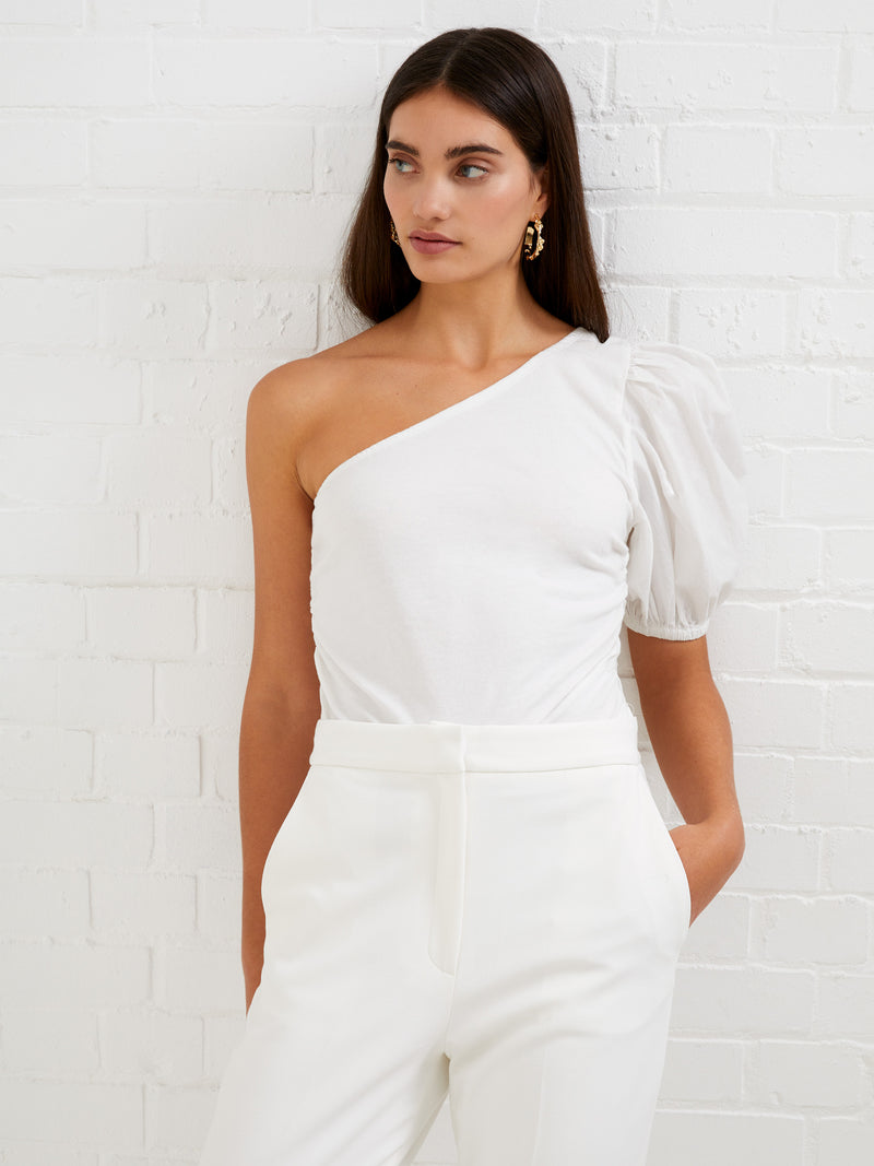 Rosanna Shoulder Puff Sleeve Summer White | French Connection US