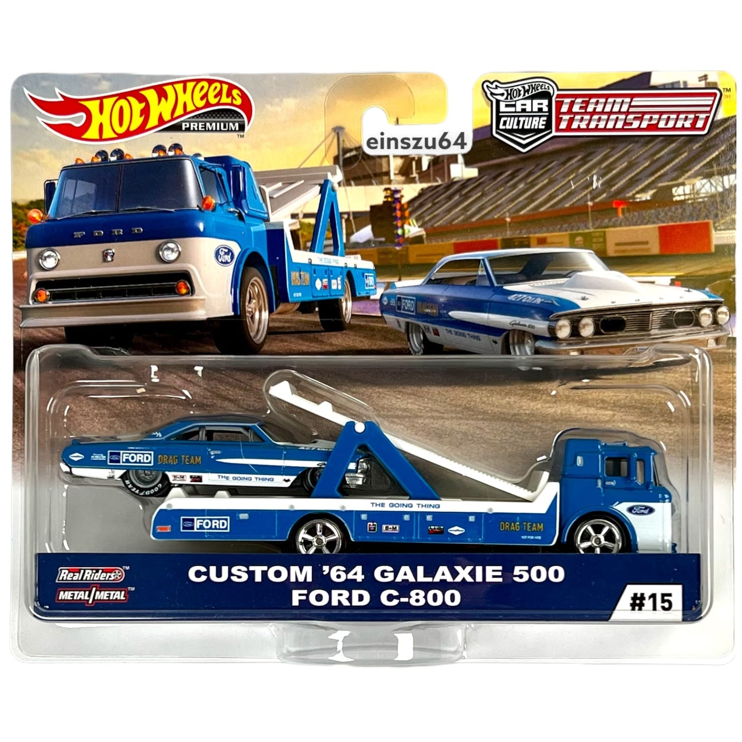 Hot Wheels Team Transport Custom ´64 Galaxie And 500 Ford C 800 1 Einszu64 8486