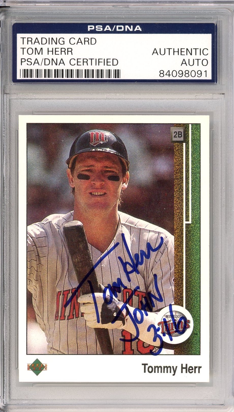 1989 TOPPS FRANK TANANA AUTO #603 PSA DNA – True Sports Cards