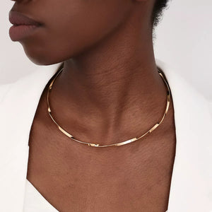 18K Gold-Plated Minimalist Necklace - www.novixan.com