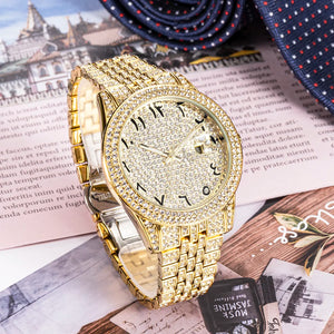 Diamond Luminous Waterproof Men's Luxury Watch - www.novixan.com