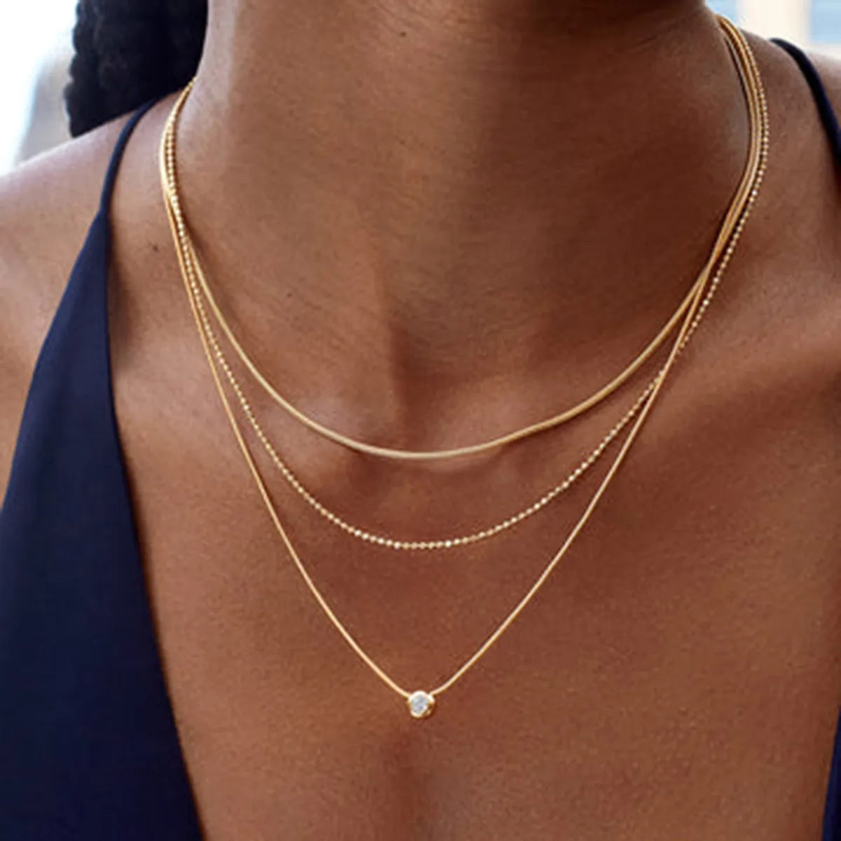 18K Gold-Plated Layered Necklace