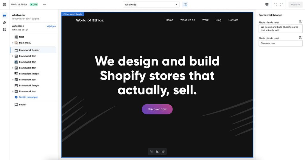 Shopify Editor