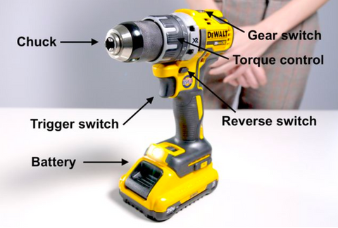 power drill controls