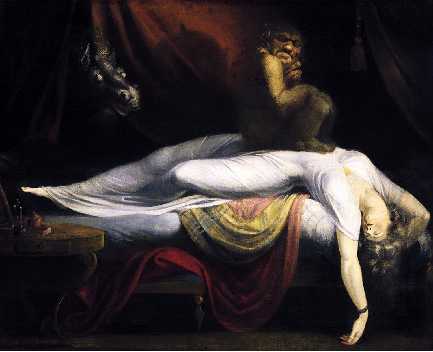 Henri Fuseli, The Nightmare, 1781, Photo from Khan Academy, Oil on Canvas 