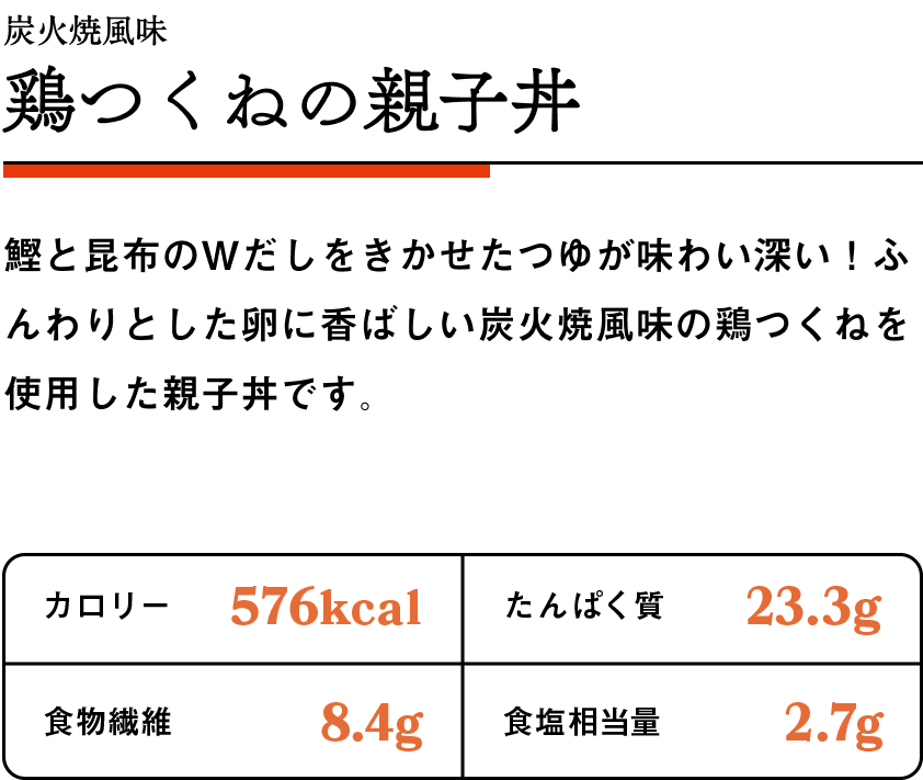 鶏つくねの親子丼