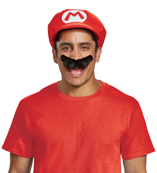 Mario Brothers Luigi Hat & Mustache  Super mario brothers, Luigi hat, Mario  brothers