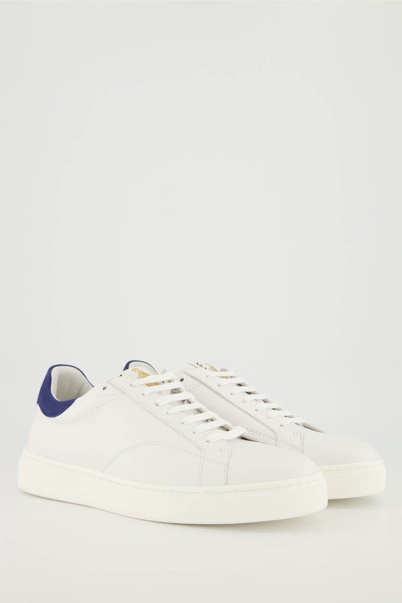 Men's Lanvin White DBB0 Leather Low Top Sneakers – ODs Designer Clothing