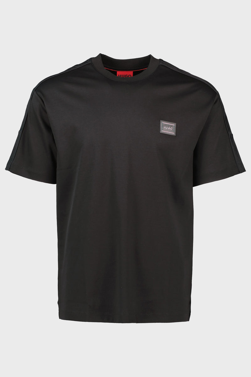 Men's HUGO Black Dalix Regular Fit Logo Badge T Shirt#N#– ODs Designer ...