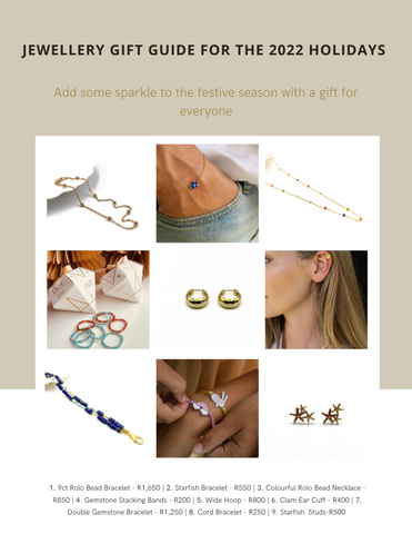 Jewellery Gift Guide for the holiday season.