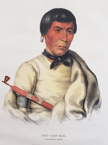 Buffalo, A Chippewa Chief by McKenney and Hall