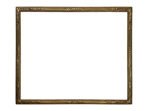 16x24 Inch Antique Gold Art Nouveau Picture Frame circa 1915