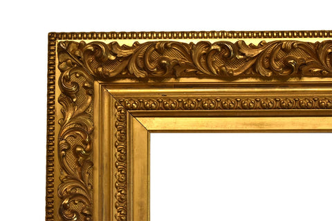 ASOWIN Antique Picture Frames,11×14 Baroque Photo Frames with Floral  Relief, Wall and Tabletop Picture Frames Black-Gold