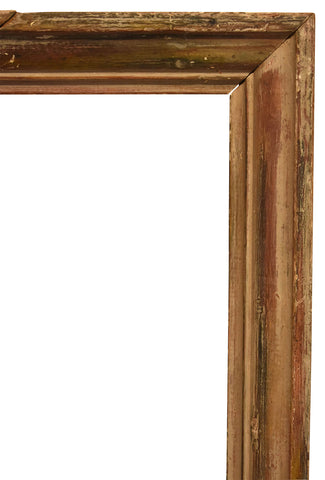 12x16 inch Vintage Brown Picture Frame circa 1900s