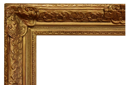 16x24 Inch Antique Gold Art Nouveau Picture Frame circa 1915