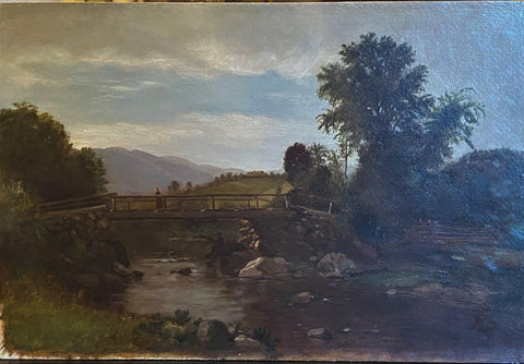 Antique Landscape Painting, Nature Painting, Bertin, XIX Century For Sale  at 1stDibs