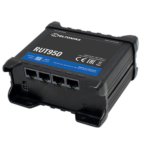 RUTX10  Routeur WiFi, Bluetooth LE, 4x Ethernet Gigabit, RS232