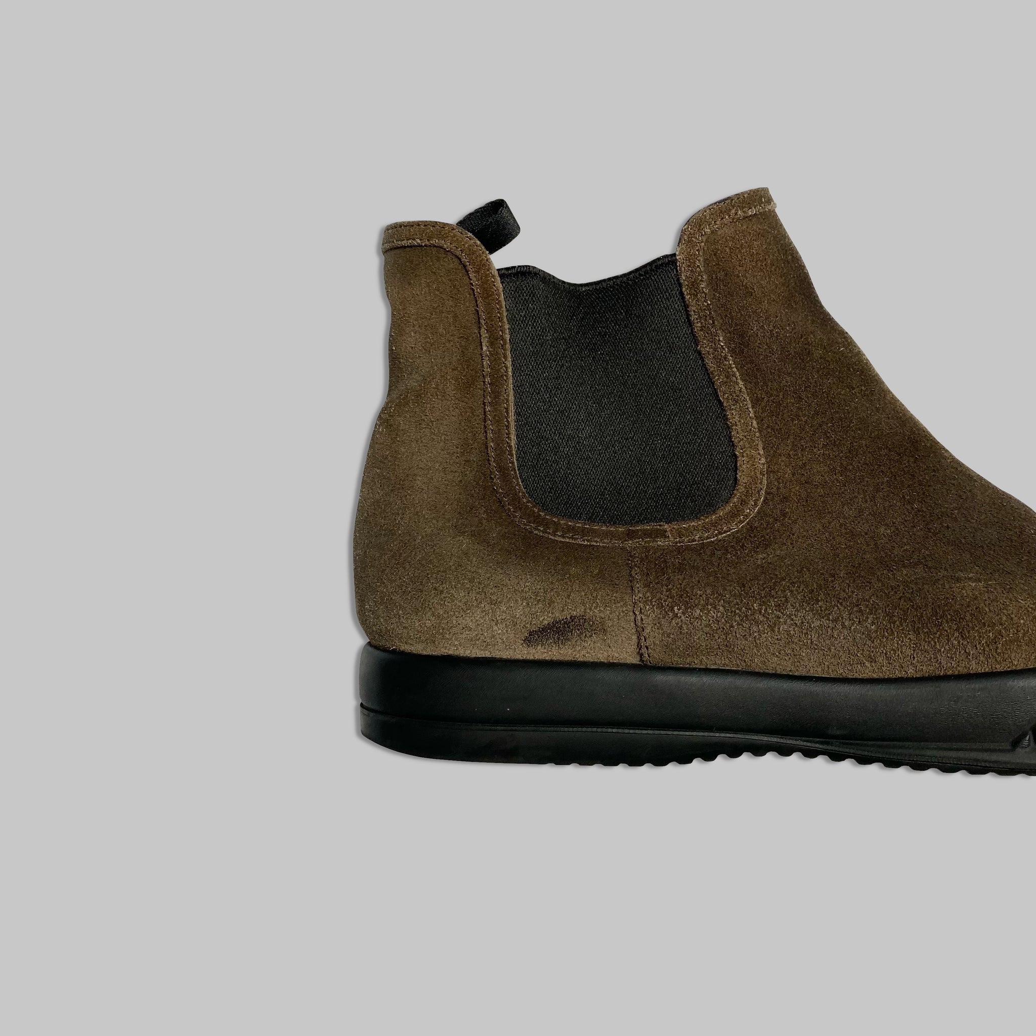 14SS Prada suede leather ankle boots-