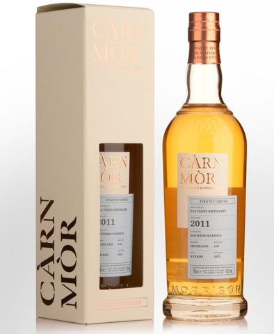 Pulteney 9 Year Old 2011 Morrison Carn Strictly Limited Single Malt Whisky 700ml