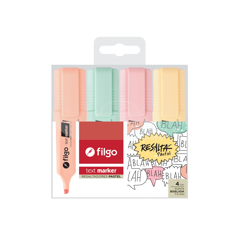 Resaltadores Filgo Pastel – Two Papeleria