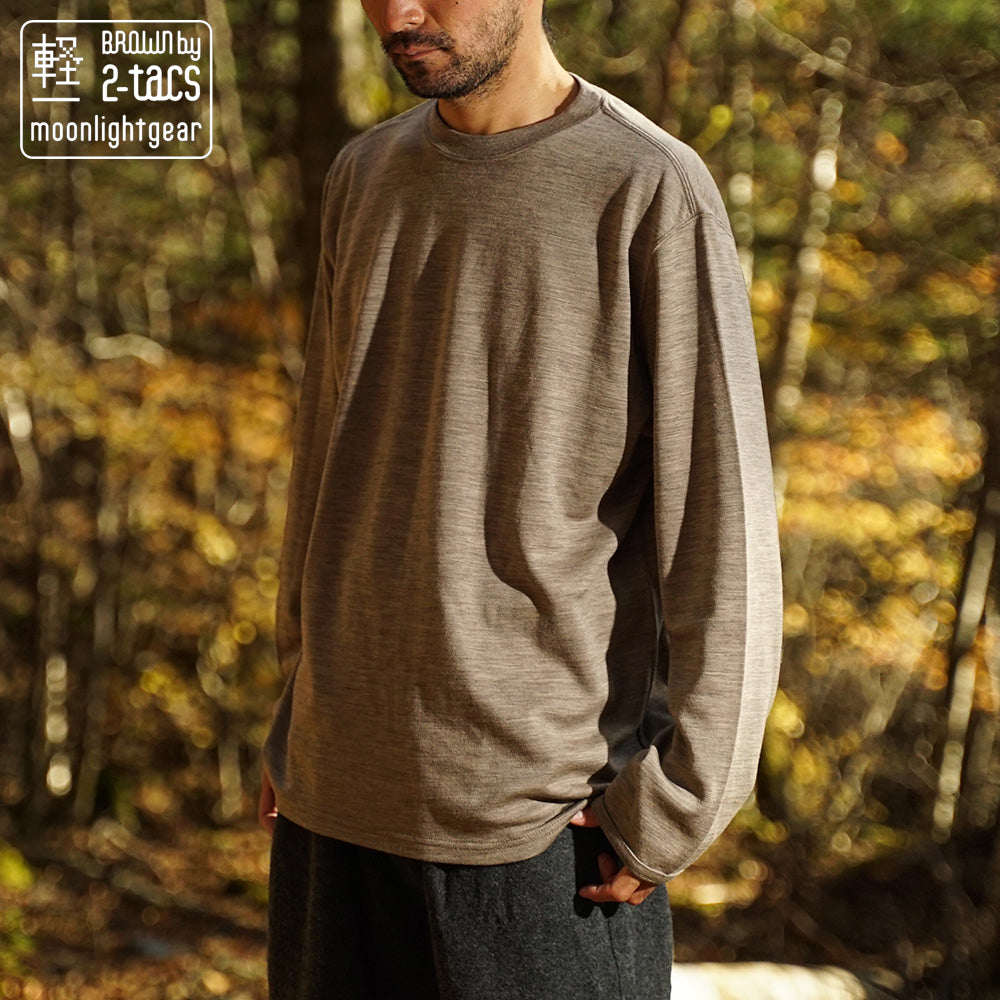 BROWN by 2-tacs BAA CREW LONGSLEEVE - Tシャツ