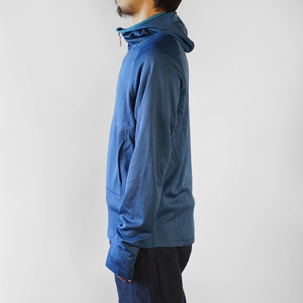 PA'LANTE grid fleece hoody / パランテ グリッドフリースフーディ