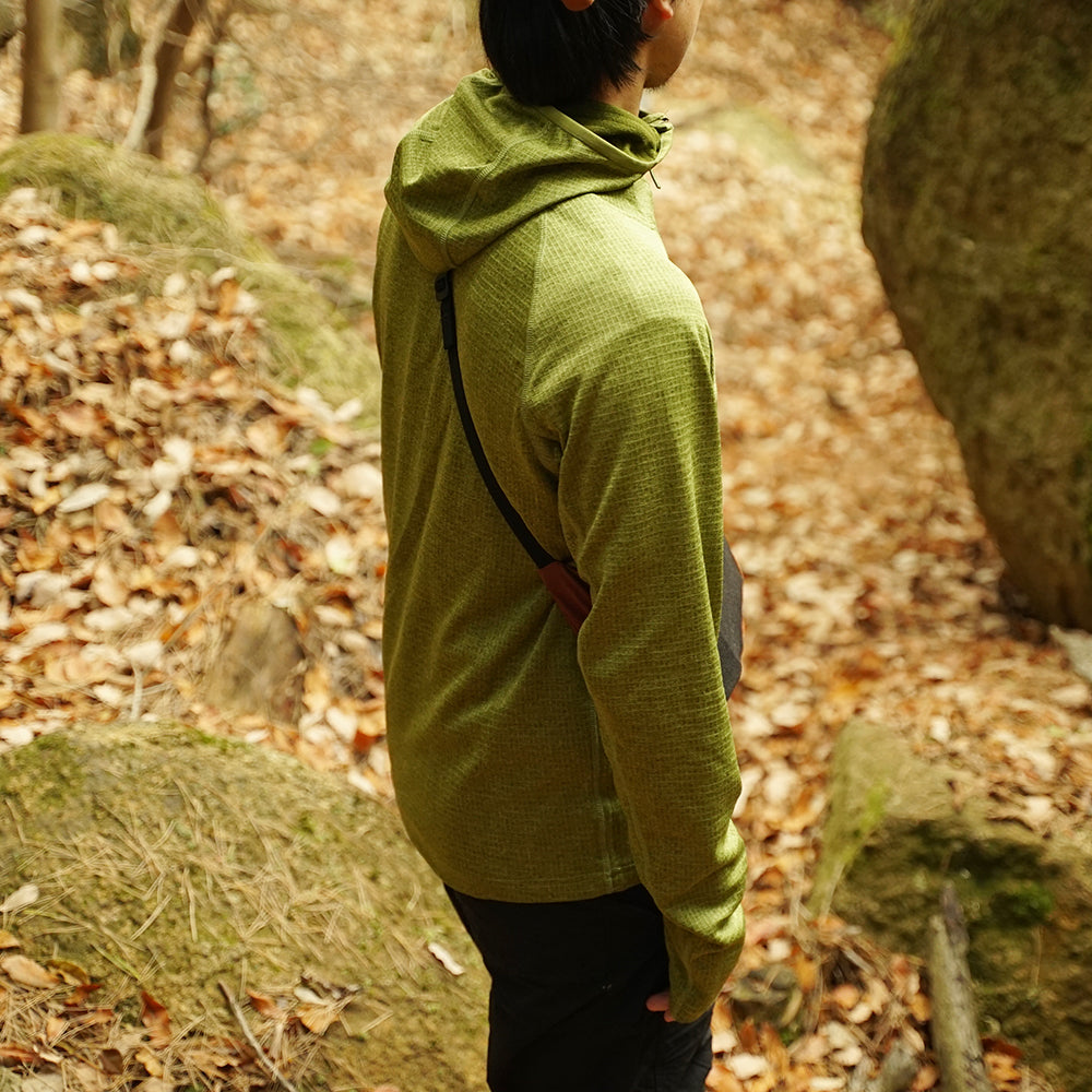 PA'LANTE grid fleece hoody / パランテ グリッドフリースフーディ