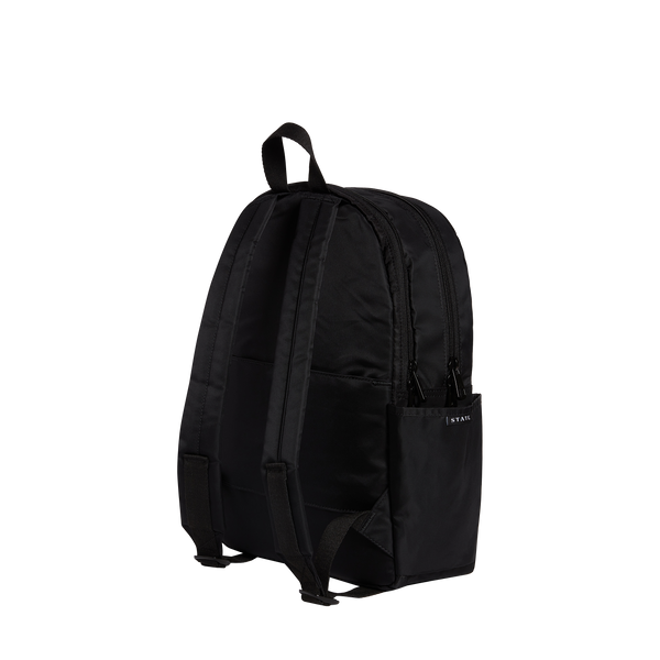 Kane Double Pocket Backpack Nylon Black – STATE Bags