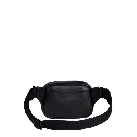 Black Fanny Pack with Gold Zipper and Latch Closure – The Shop at Maryvale