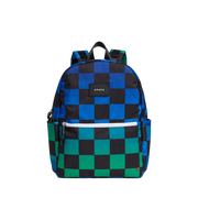 Kane Kids Travel Backpack Printed Canvas Blue Checkerboard – STATE Bags