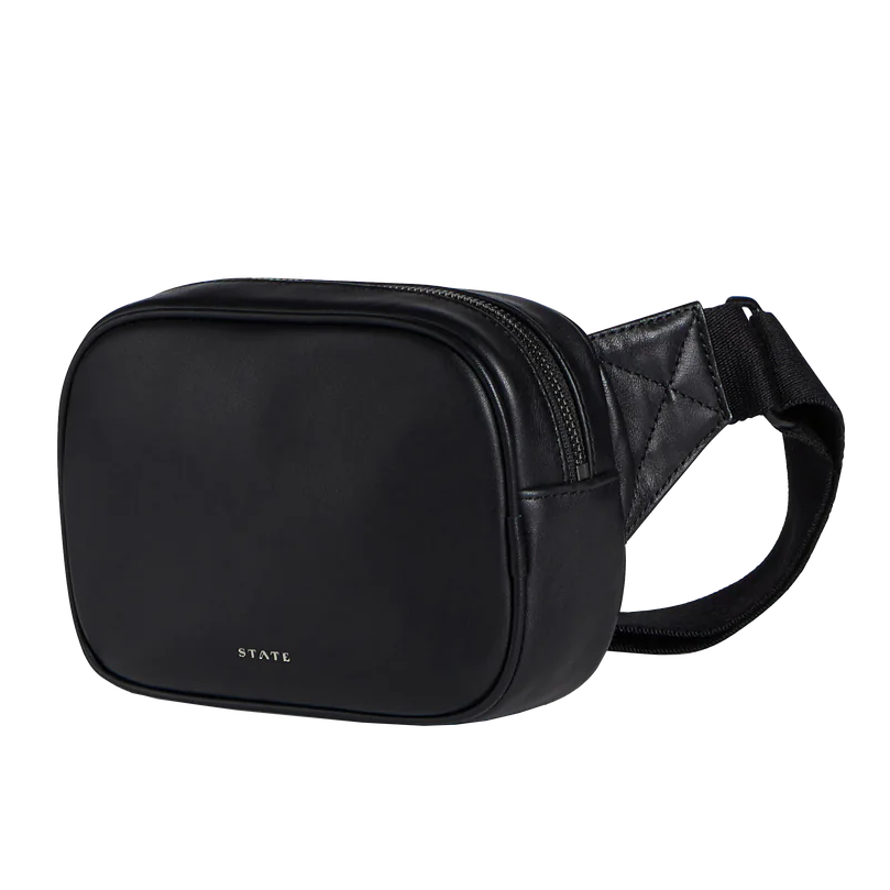 State Bags Bennett Fanny Pack Smooth Leather Black Black / Standard