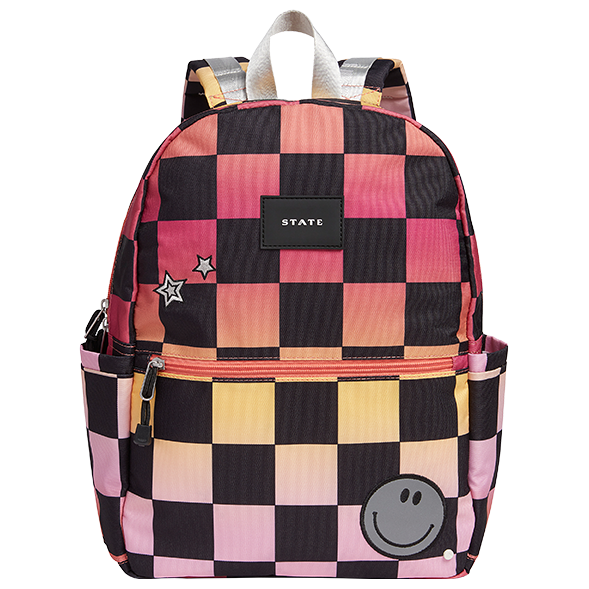 Kane Kids Double Pocket Backpack in Diagonal Zippers - State Bags