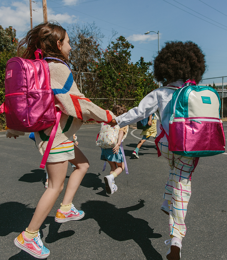 State Bags | Kane Kids Mini Backpack Metallic Purple/Hot Pink