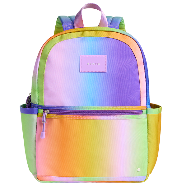 State Bags Kane Kids Backpack in Metallic Rainbow Sequins