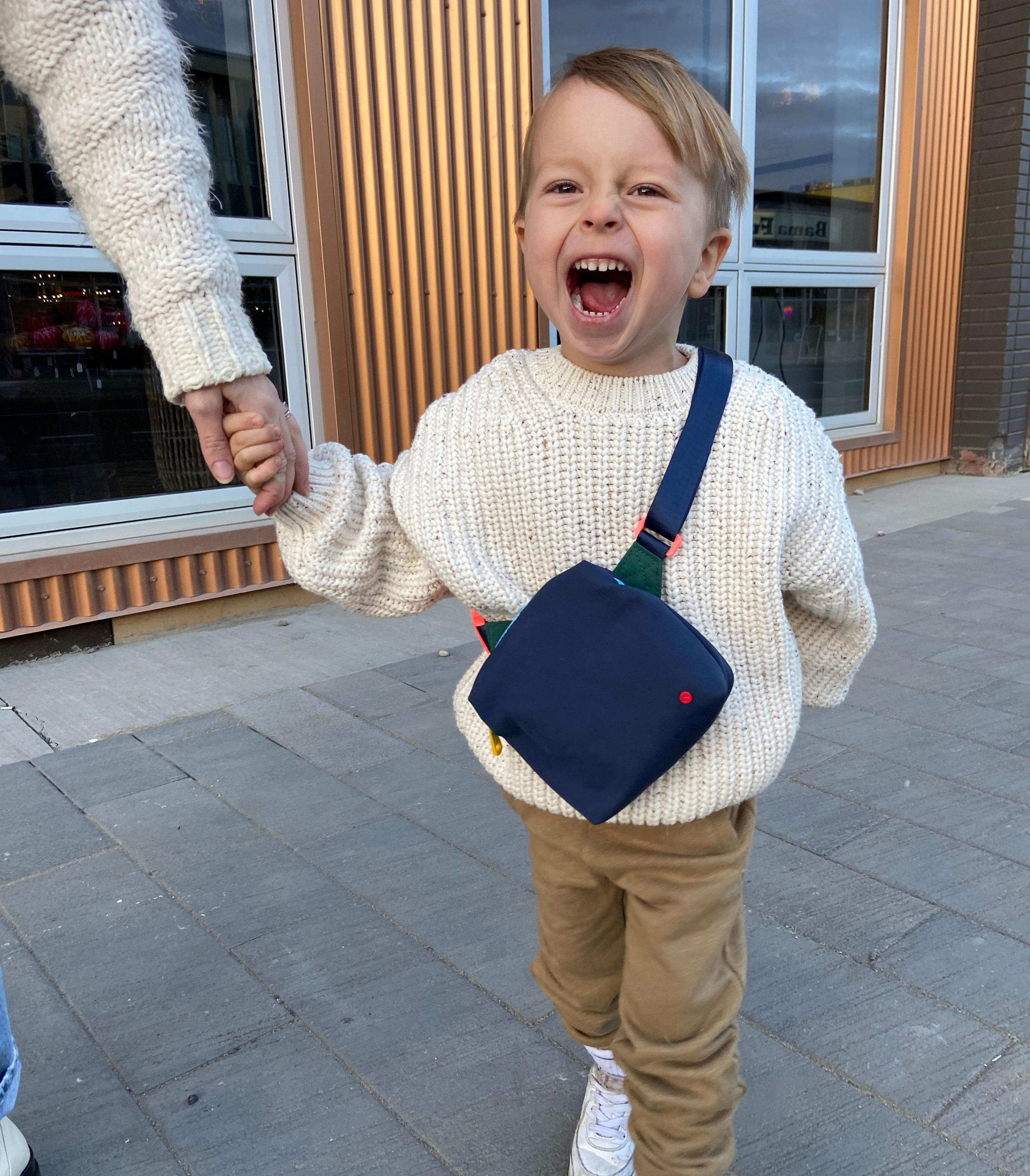 State Bags Navy/Neon Lorimer Kids Fanny Pack