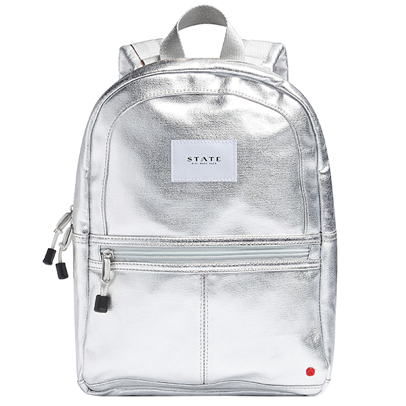 Silver Backpack, silver-colored