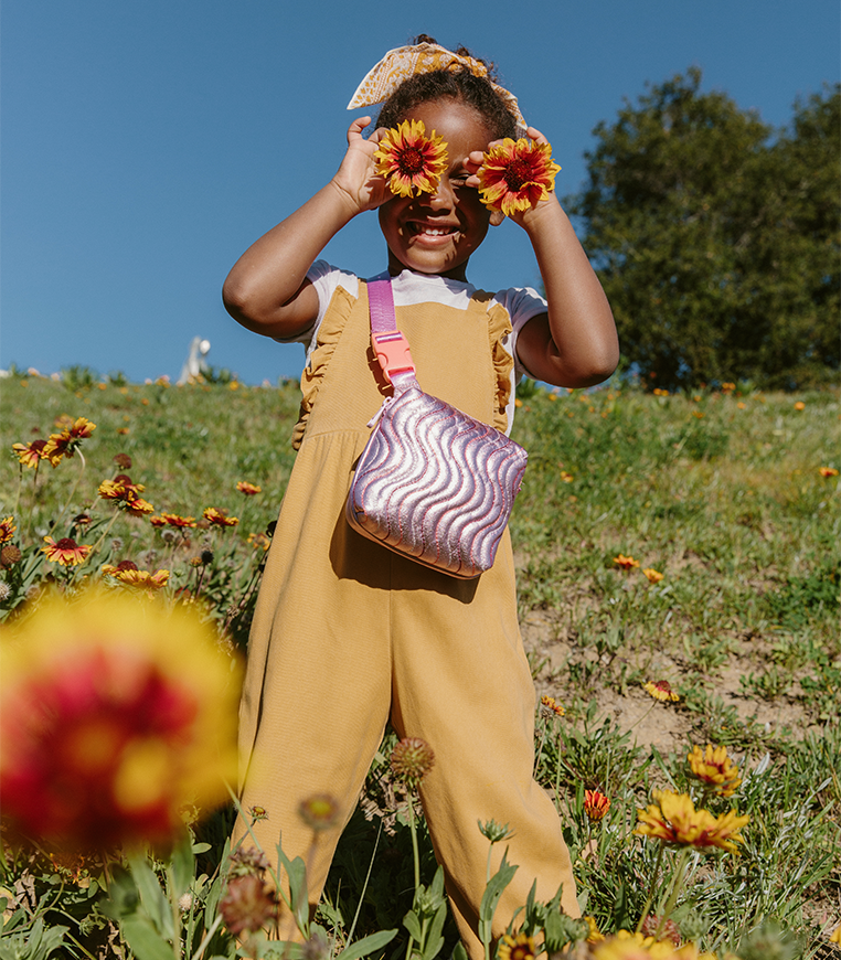 Fanny Pack Lorimer Kids in Metallic Lilac by State