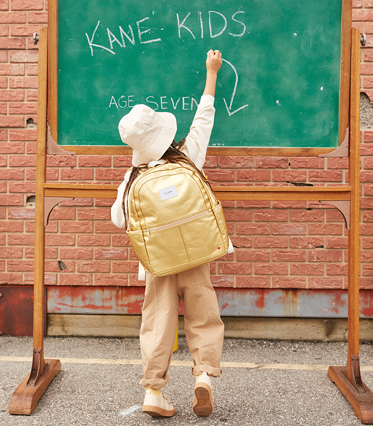 State Bags Kane Kids Backpack in Metallic Rainbow Sequins