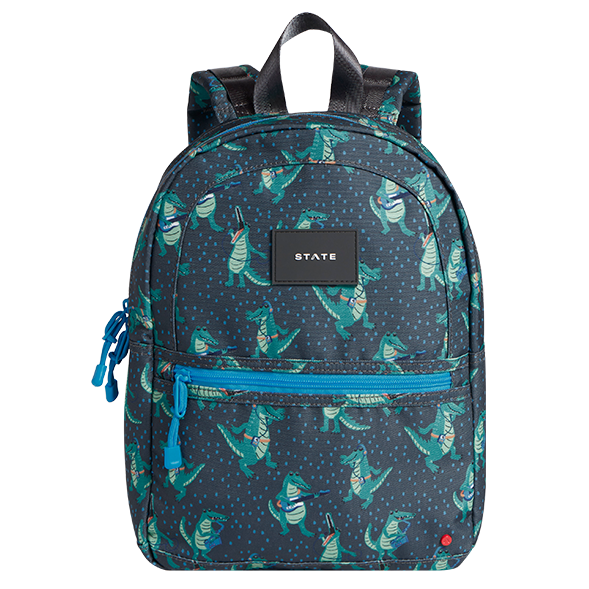 State | Mini Kane Kids Backpack, Alligator | Maisonette