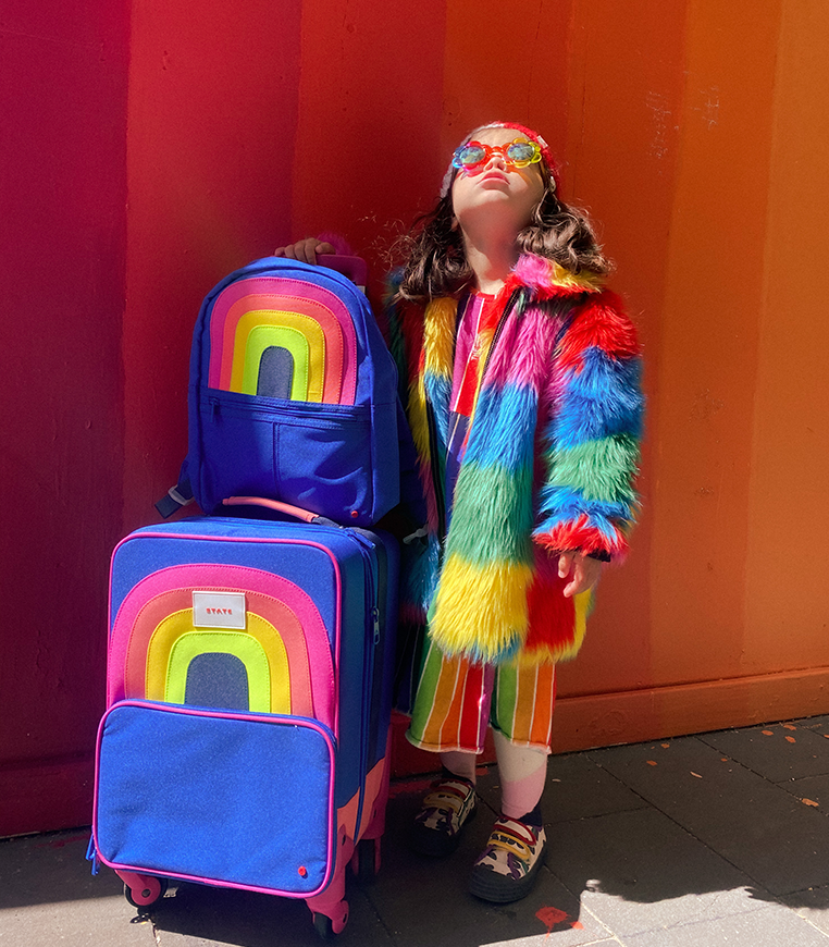 State Bags Mini Logan Suitcase - Rainbow