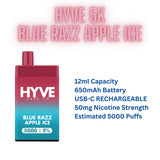 HYVE 5K BLUE RAZZ APPLE ICE