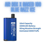 Air Box x Naked 100 Blue Razz