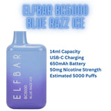 Blue Razz Ice Elf Bar