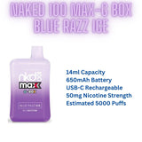 Naked 100 Max-G Blue Blue Razz Ice