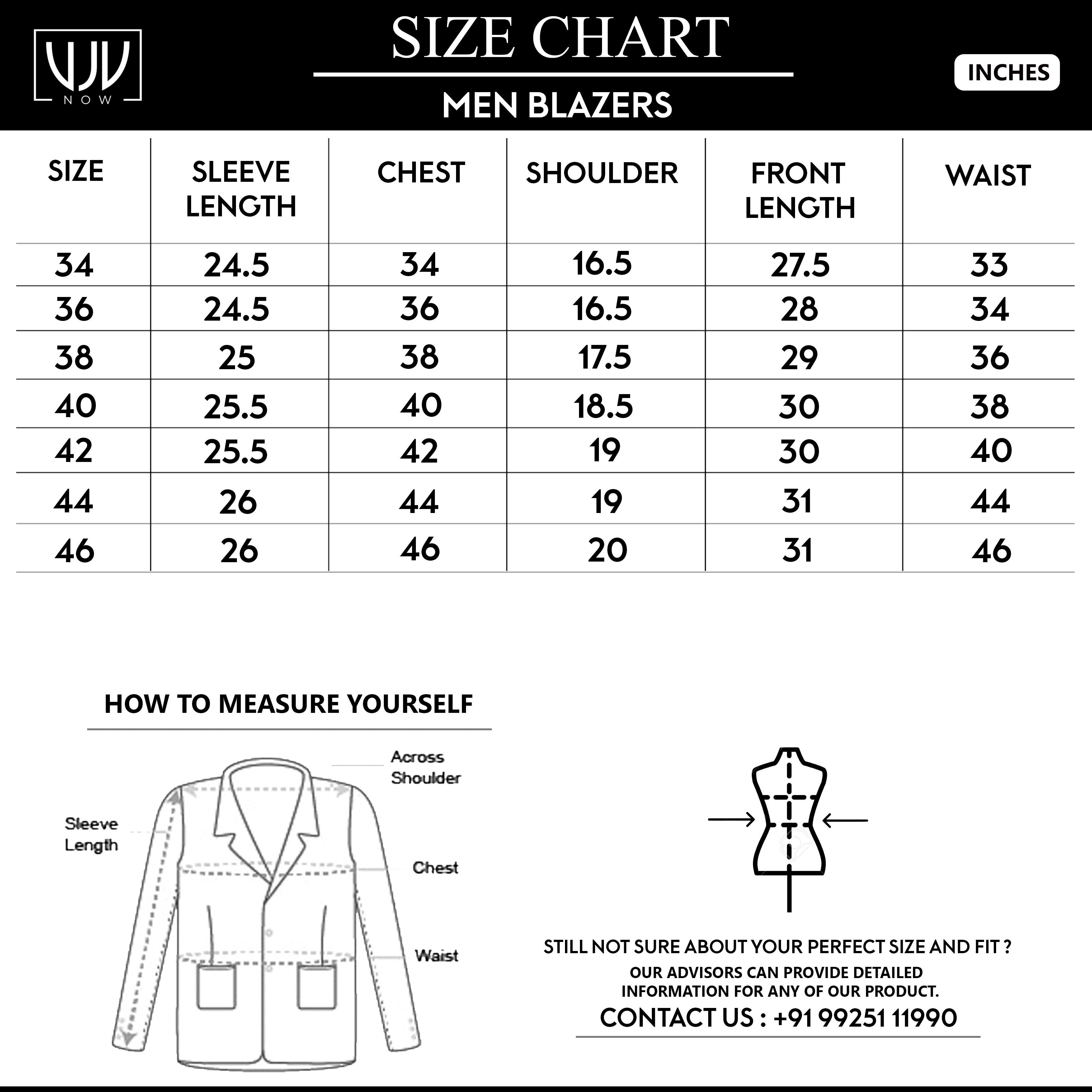 Size Guide – VJV Now