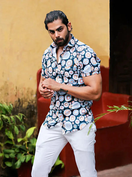 Multi Color Beach Wear Mens Shirt